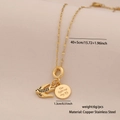 Gouden zwaluw ketting met zwarte stenen en gegraveerde You Light Up My Life schijf - Zwaluw You light up my life Ronde Tag Stijl (2#)