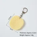 Porte-clés chips en PVC réaliste avec texture ondulée et fermoir en métal durable - Ondulé-Fermoir Mousqueton