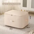 Large apricot pink compression storage bag with handles and double zippers 54x42x30cm - Large (54*42*30cm) / Apricot Yellow