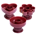 Plastic / 3pcs Set Round Flower Heart
