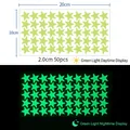 Luminous green star wall stickers set with 50 pieces for glowing bedroom decoration - YG211 / 50 Stars (2.0cm)