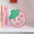Cute strawberry-shaped acrylic pen holder for desk organization and makeup brush storage - 1# Delicious Strawberry