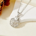 Silver Shell Pearl Style (T010)
