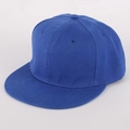 Cappellino da baseball blu a tesa piatta in tessuto twill con fori di ventilazione - Adulto (55-60cm) / Blu Reale