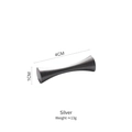 Repose-baguettes minimaliste en acier inox 304 argenté, finition brossée mate, 4cm x 1cm - Argenté