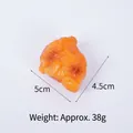 Künstliches Brathähnchen-Nugget Lebensmittelmodell, Gewicht 38g, Größe 5x4,5cm - Modell-Stil / Orange