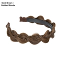 Diadema trenzada en marrón oscuro y rubio dorado para un peinado con volumen - Marrón Oscuro / Rubio Dorado