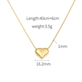 Dettaglio della collana con ciondolo a cuore in oro 18 carati con dimensioni e specifiche - Oro