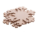 Creative snowflake-shaped wooden Christmas tree hanging ornaments with pre-drilled holes - Snowflake
