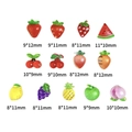 Süße sommerliche Obst-Nagel-Charms aus Harz mit Erdbeeren und Wassermelonen für DIY - Gemischt