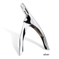 Coupe-ongles professionnel en acier inoxydable argenté en forme de U avec ressort - Argenté
