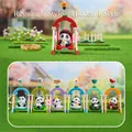 Panda miniature swing charm with green cradle and mahjong tile decoration - Q015 Rolling Travelogue Box 6 / Full Box Set