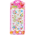 Pink DIY kit with butterfly and flower rhinestone beads for kids' craft stickers - Pony Style