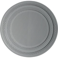 Extra-large round gray silicone honeycomb placemats in a nested set of various sizes - Large 30cm / Gray