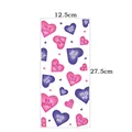 Detail view of 12.5x27.5cm Valentine cellophane bag with pink heart patterns - No.4 Single Style Valentine
