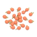 DIY orange fruit alloy charm pendants with golden leaves for jewelry making - Orange Tangerine