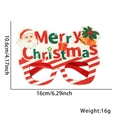 Occhiali festa di Natale con scritta Merry Christmas e decorazioni di Babbo Natale - Stile Lettera Babbo Natale (Strisce Rosse Bianche)