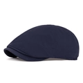 Berretto piatto blu navy ad asciugatura rapida con trama traspirante e cuciture - Blu navy