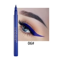 Waterproof blue liquid eyeliner pen shade 06 with macro makeup application view - 06# Cyan