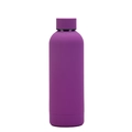 Minimalist double-wall insulated sports water bottle with a purple matte finish - 500ml / Dark Purple