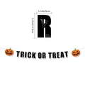 Halloween Trick or Treat Banner mit Kürbisdeko und Größenangaben, 8x13,5cm - Trick Or Treat Banner