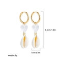 Asymmetric White Heart Natural Shell