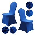 Dark blue stretch chair cover with seamless full-cover design and durable stitching - M / Standard Type / Royal Blue