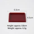Miniature reddish brown tray for dollhouse kitchen 6.5x4.5cm DIY accessory - 6.5cm Dessert Tray