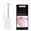 Diamond ball nail drill bit PG-31 with 2.5mm spherical head for cuticle removal - PG-31 Fine-Ball Shape