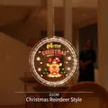 21cm LED Christmas hanging light featuring a warm white reindeer motif for holiday decor - Christmas Reindeer Style