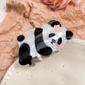 Simpatica molletta per capelli a forma di panda in acetato bianco e nero - Panda Fiore (Giunzione in Acetato) (Circa 8cm)