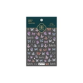 Self-adhesive 5D embossed nail stickers featuring purple and blue butterfly patterns - Moon Dust Butterfly Series (TS-1569)