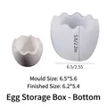 Moule de base en silicone blanc pour boîte de rangement d'œufs et loisirs créatifs - Silicone / Boîte de Rangement pour Oeufs - Fond