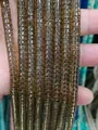 3x6mm cylindrical amber tiger eye stone beads for DIY jewelry making accessories - Smoky Quartz