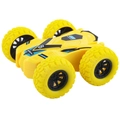 Inertia 4WD off-road stunt toy car in yellow with large rubber tires for kids - Double-sided Inertial Stunt Car / Yellow (Double-sided/Bulk)