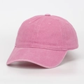 Pink washed cotton baseball cap with adjustable strap and classic 6-panel design - Pink (13#)