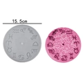 Molde de silicona redondo de 15,5 cm para relojes de resina con doce constelaciones - Doce Signos del Zodiaco (Grande)