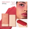 DEROL Glow Blush Multi-Stick 3# Ruby moisturizing 30g cream for lips and cheeks - Standard Type / 03# Ruby (Rose Red)
