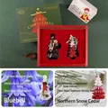 Christmas candle gift set featuring Wild Bluebell and Northern Cedar tree-shaped candles - Wild Bluebell Gift Set