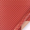 Classic red Christmas wrapping paper roll featuring shiny gold polka dots pattern - Style 11 / 50x70cm
