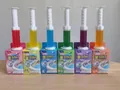 Set of 6 colorful floral toilet cleaning gels in rose, ocean, and lavender scents - Korean Box