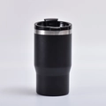 Black stainless steel 14oz vacuum tumbler with integrated Bluetooth speaker base - Black - Sealing Cap / 14oz