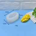 Oval braided cake silicone mold for soap and candles measuring 9.2 x 5.3 x 3.8 cm - Oval Woven Bread Style (7)