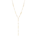 Minimalist gold Y-shaped necklace featuring sleek bar and bead accents for women - 5# Round Bead