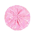 Pink sequin beret for women with sparkling glitter finish for party and club wear - Pink