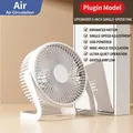 5-inch white USB desktop fan with wide-angle tilt and quiet noise reduction motor - 5-inch White