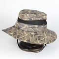 Outdoor camouflage boonie hat with breathable mesh and adjustable chin strap - One Size(Adjustable) / Yellow (Jungle Camouflage)