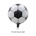 18 inch soccer ball foil balloon with classic black and white pentagon sports pattern - 18 Inch Soccer Ball