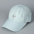 Close-up of elephant embroidery on a light blue quick-dry baseball cap with fabric texture - M (56-58cm) / Sky Blue