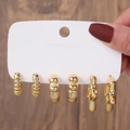 Gold Irregular Textured Style (E0295-1)